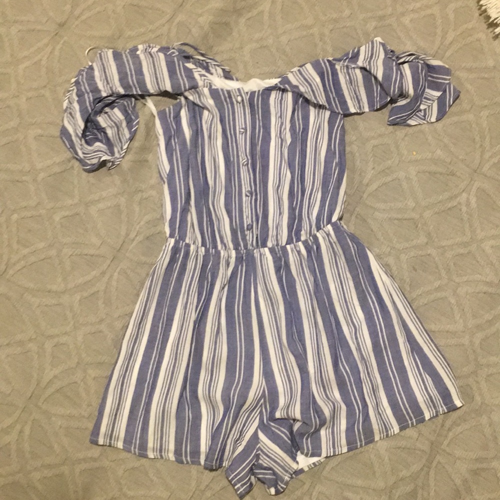 Striped romper